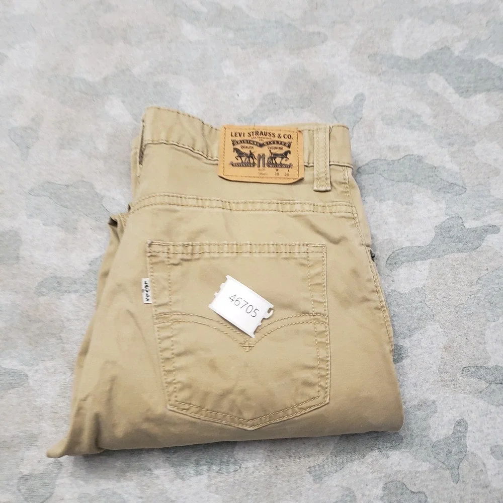 Levi's‎ 511 Pants Youth 28x38 Tan Slim Fit Pockets